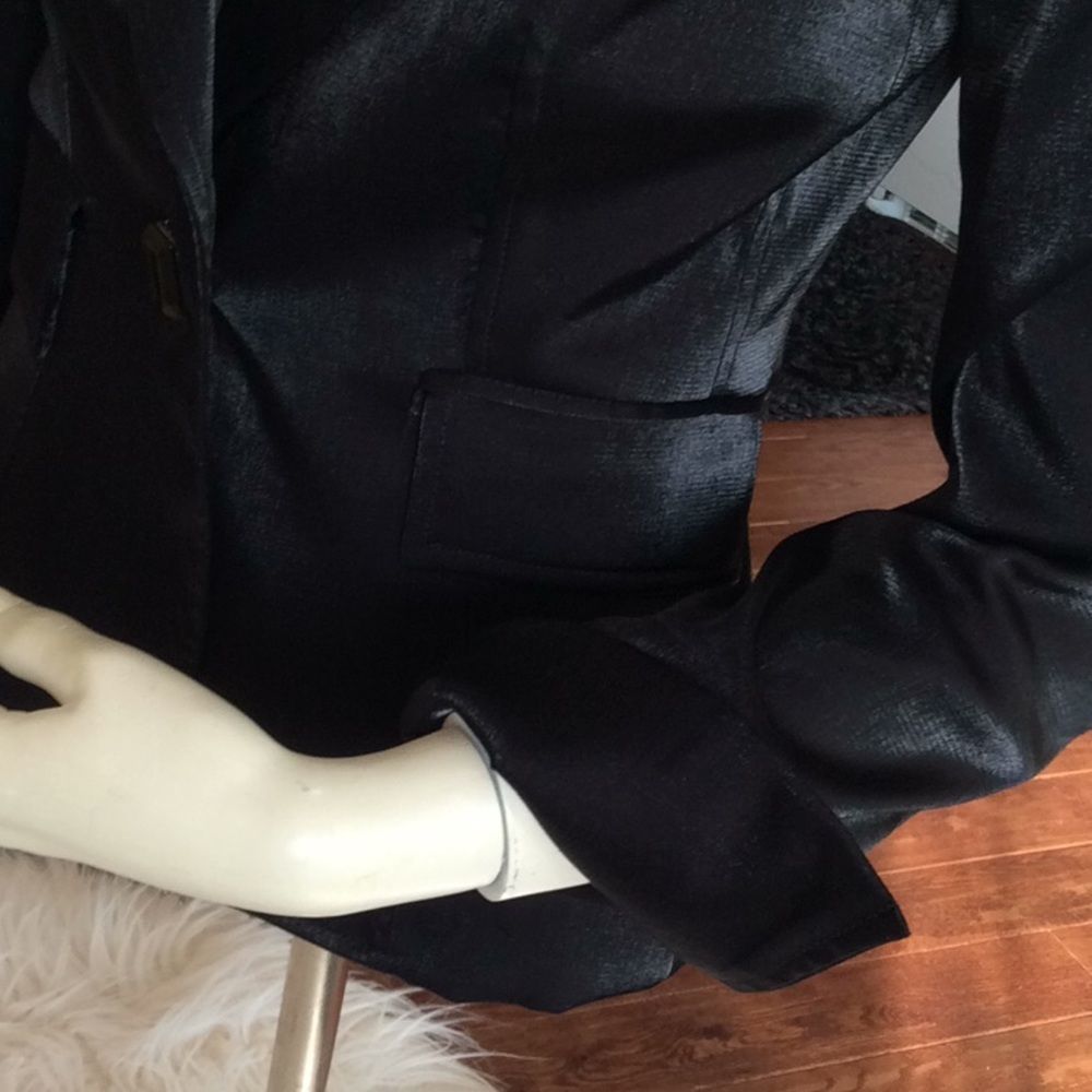 💞CACHE LUXE💞satin elegant evening suit jacket - Picture 5 of 16